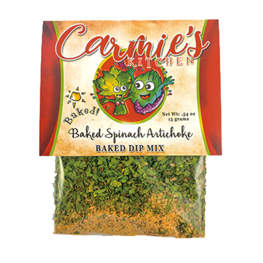 Take Your Appetizer Game to the Next Level with Carmie's Kitchen Baked Spinach & Artichoke Dip Mix