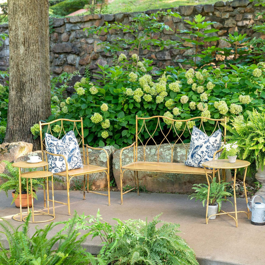 Elevate Your Outdoor Oasis: The Parkhill Collection Roanoke Metal Porch Bench