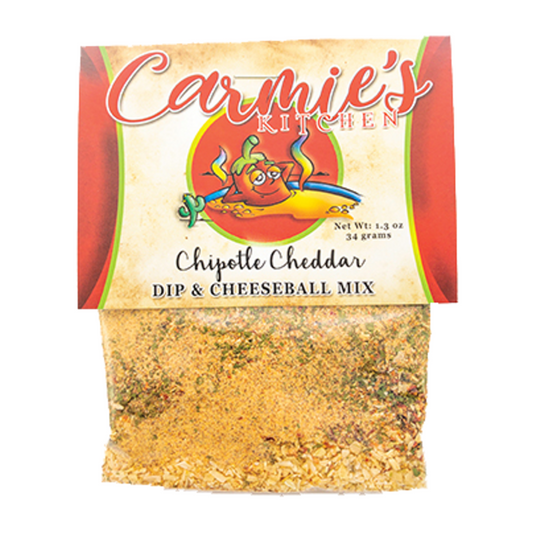 Add a Fiery Twist to Your Party with Carmie's Kitchen Chipotle Cheddar Dip Mix