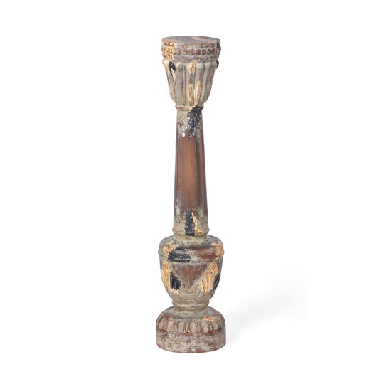 Parkhill Collection Delgado Carved Wood Candle Holder, 24"