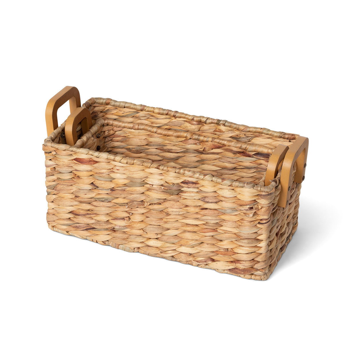 Parkhill Collection Woven Water Hyacinth Rectagle Storage Basket