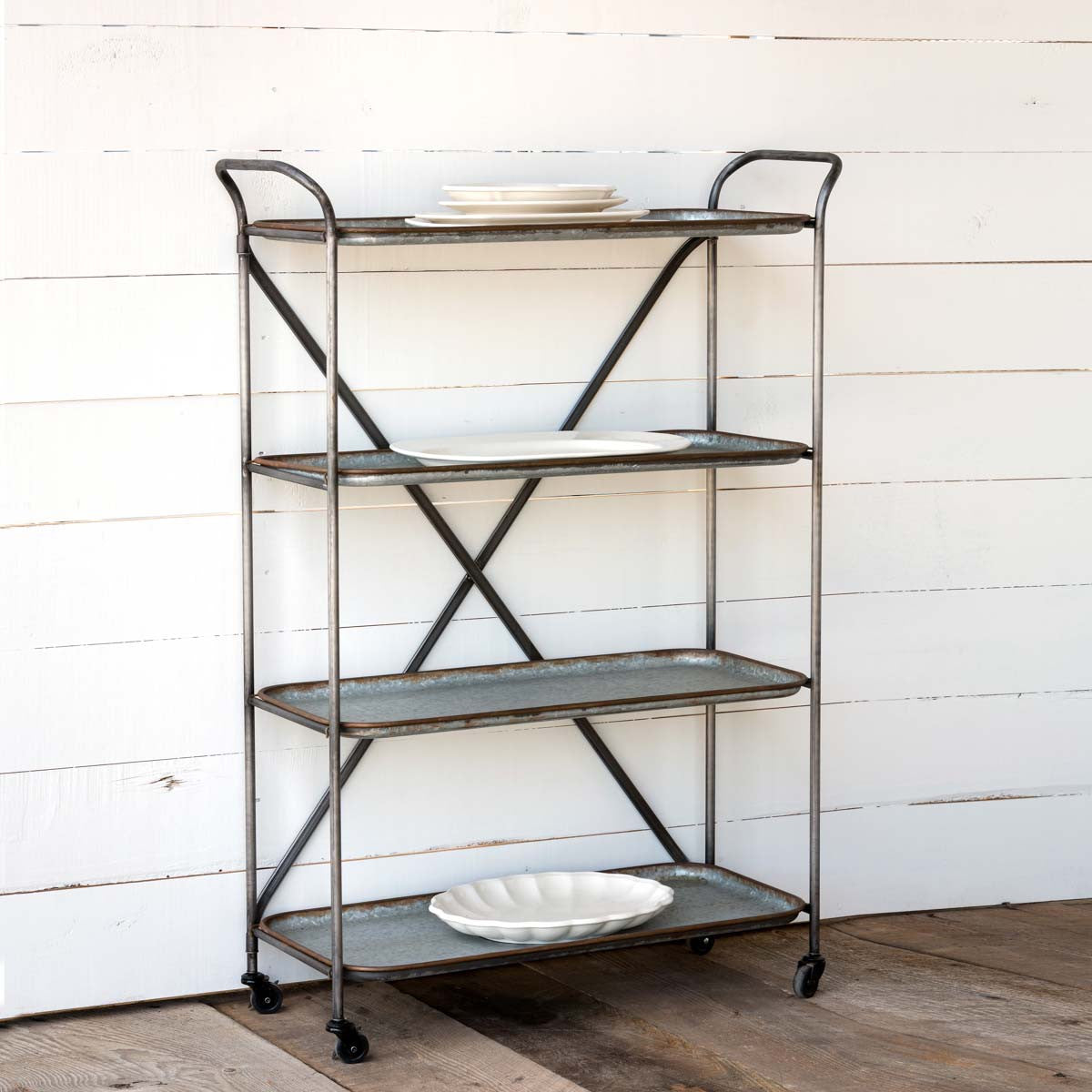 Parkhill Collection Metal Bakery Cart