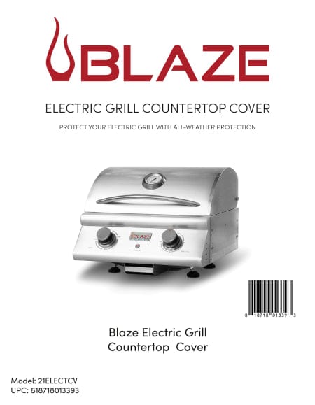 Blaze Electric Grill Countertop Cover - Kitchen King Direct