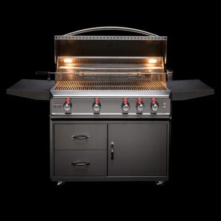Blaze Professional LUX 44-Inch 4 Burner Built-In Gas Grill With Rear Infrared Burner - Kitchen King Direct