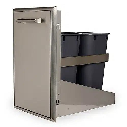 Coyote 18" Front Back Recycle/ Trash Combo - Kitchen King Direct