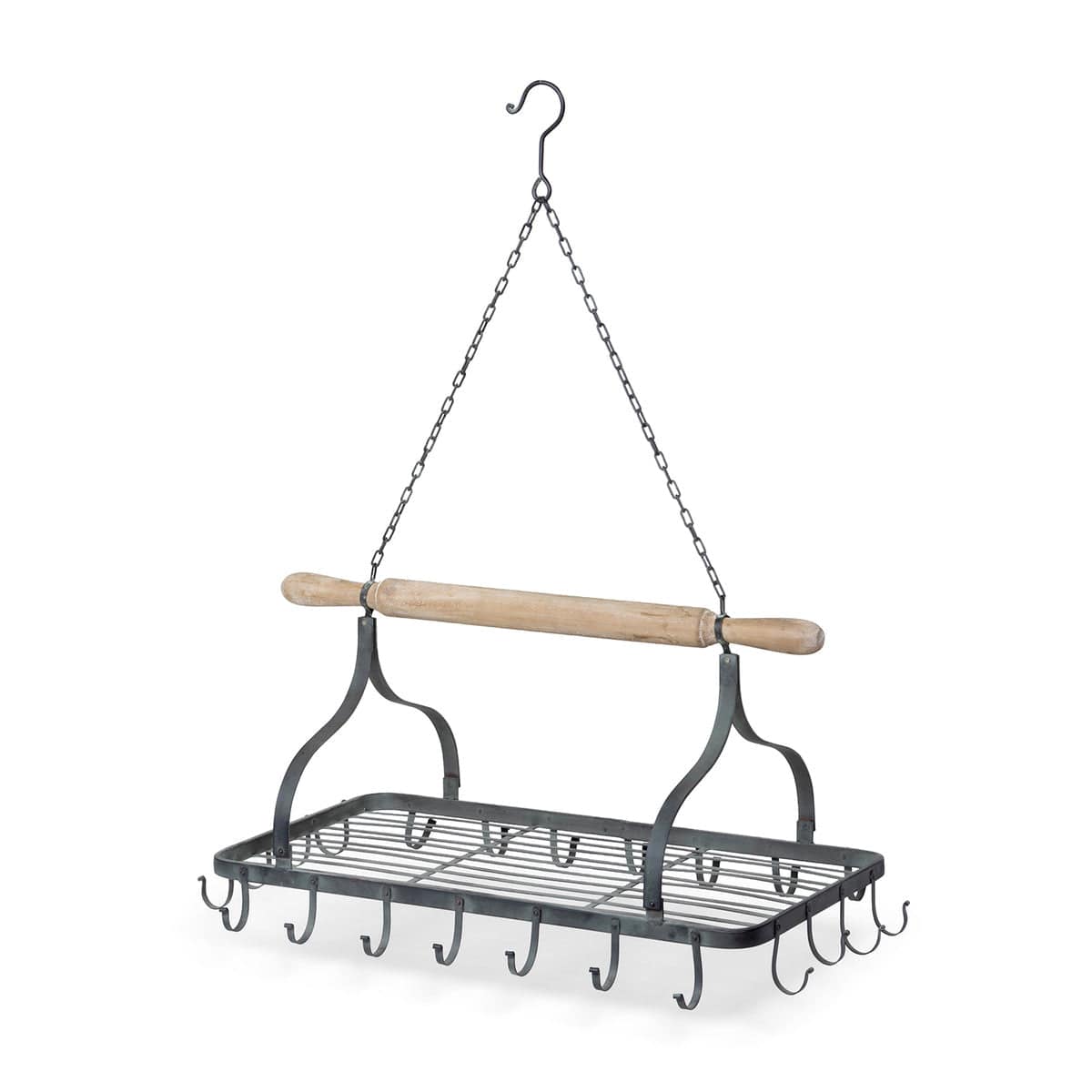 Parkhill Collection Hanging Rolling Pin Pot Rack - Kitchen King Direct