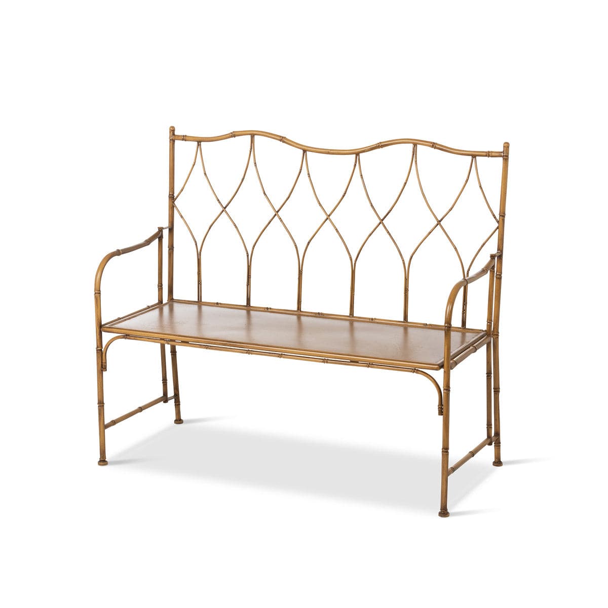 Parkhill Collection Roanoke Metal Porch Bench - Kitchen King Direct