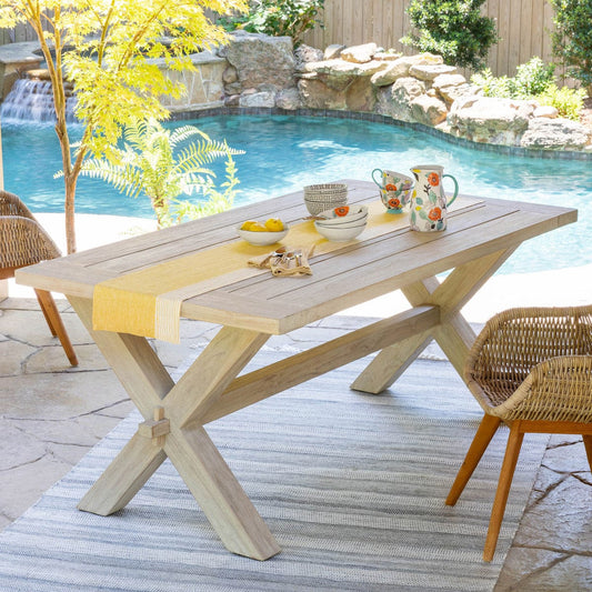 Parkhill Collection Teak Outdoor Clambake Table - Kitchen King Direct