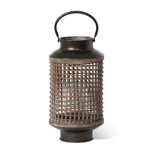 Parkhill Collection Wooden Mesh Round Lantern - Kitchen King Direct