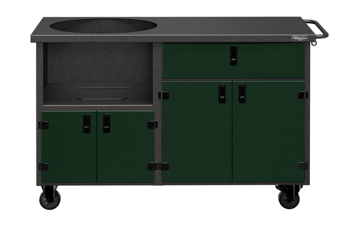 Wellspring Big Green Egg Large Two Section Four Door W/ Drawer - Kitchen King Direct