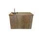 Haggards Rustic Goods Bar With Sink Black Knobs - Kitchen King Direct