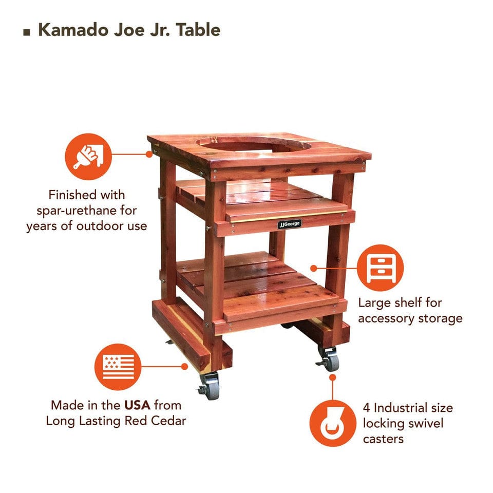 JJGeorge Kamado Joe Jr. Table - Kitchen King Direct