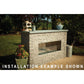 The Renaissance Cooking Systems - 48" Cedar Creek Outdoor Gas Fireplace - Kitchen King Direct