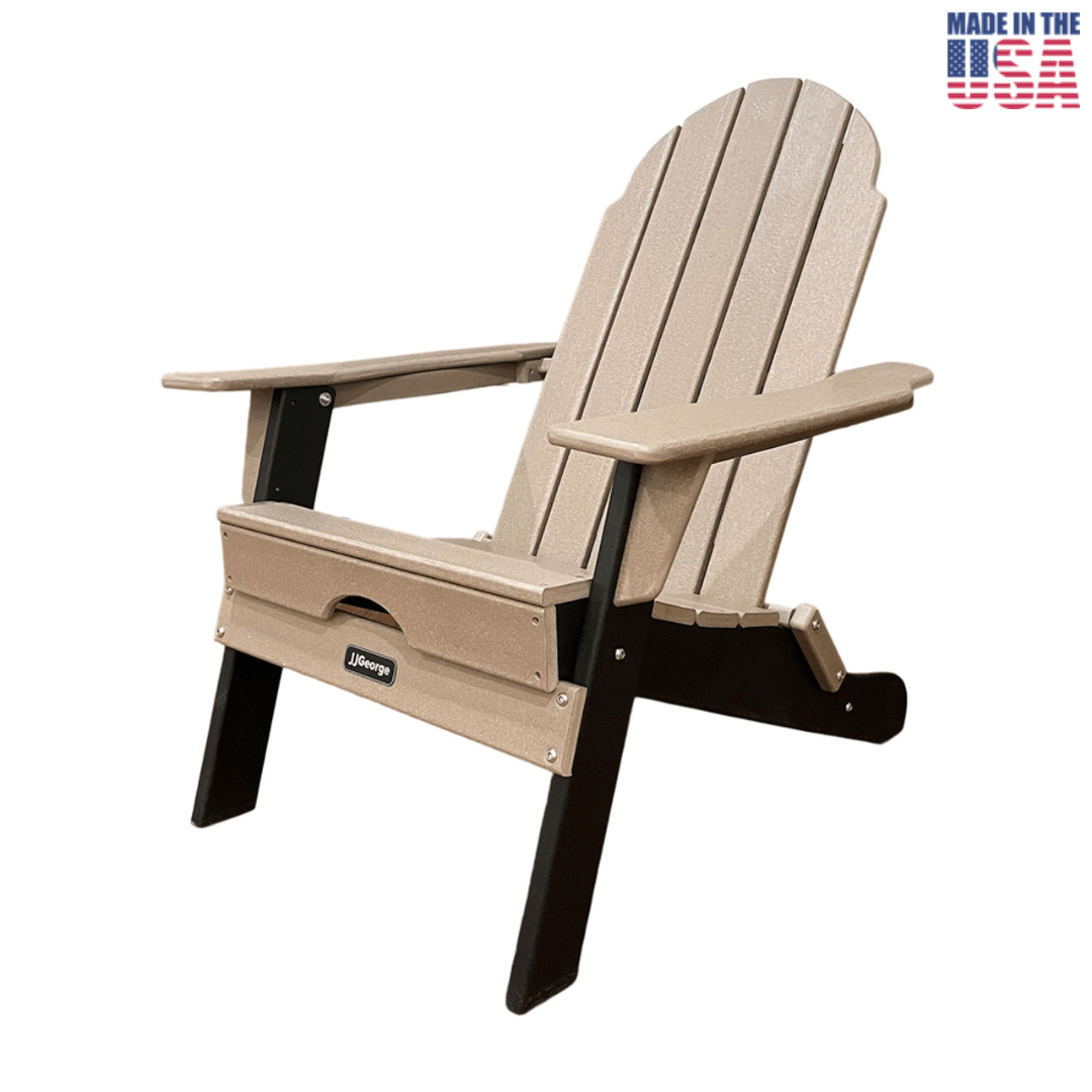 JJGeorge Composite Folding Adirondack Chair - Kitchen King Direct